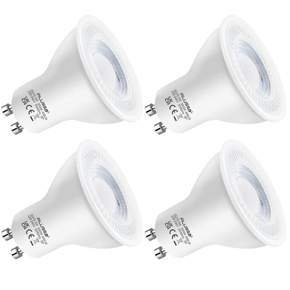 Alusso Bulb GU10 LED 7W Warmweiß 3000K 10 Stück