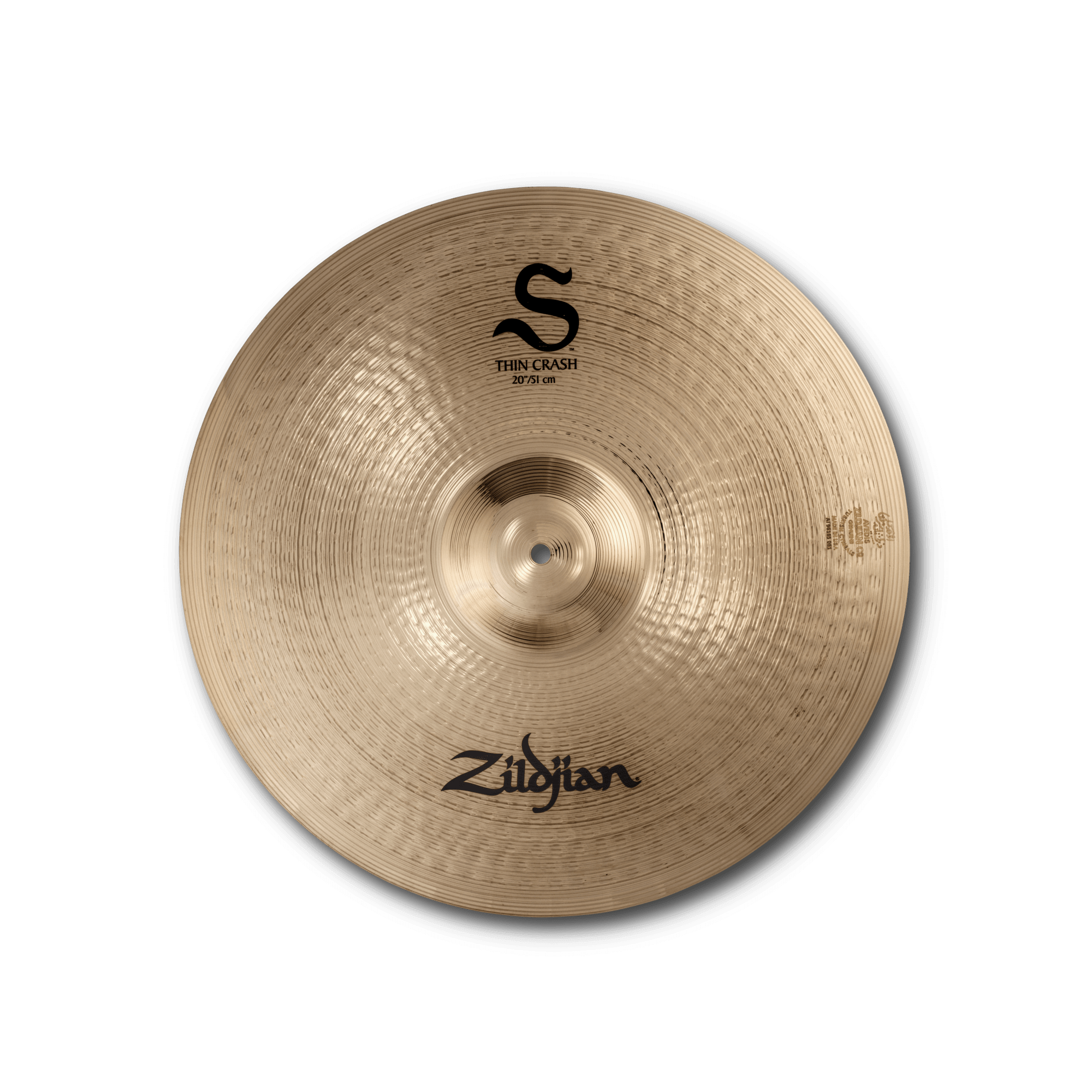 Zildjian S Family S Thin Crash Becken 16 Zoll hell