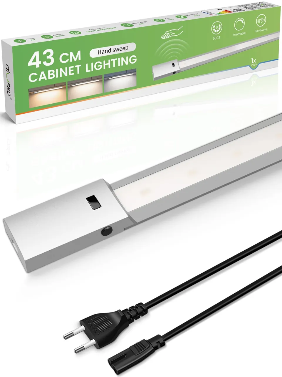 Alusso Cabinet Unterbauleuchte 43cm dimmbar Sensor 560lm