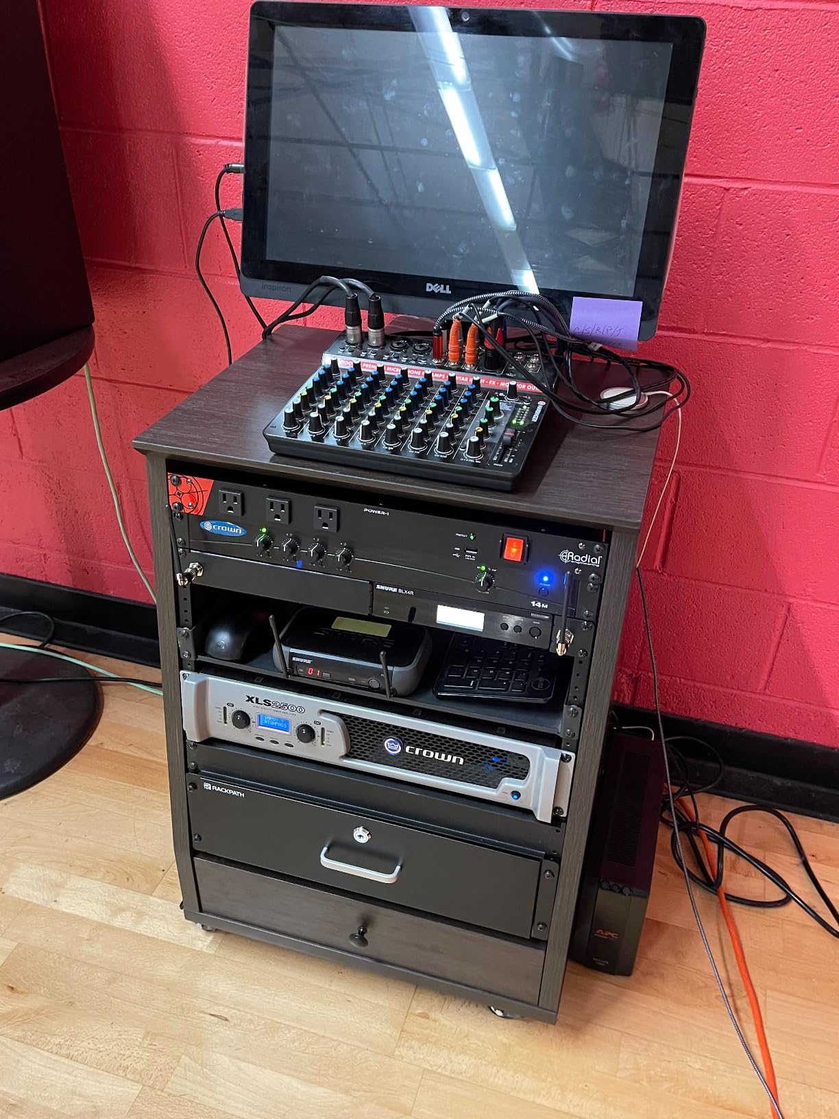 Gator Frameworks Elite GFW-ELITESTUDIORK12-BRN Studio-Rack 12U Braun