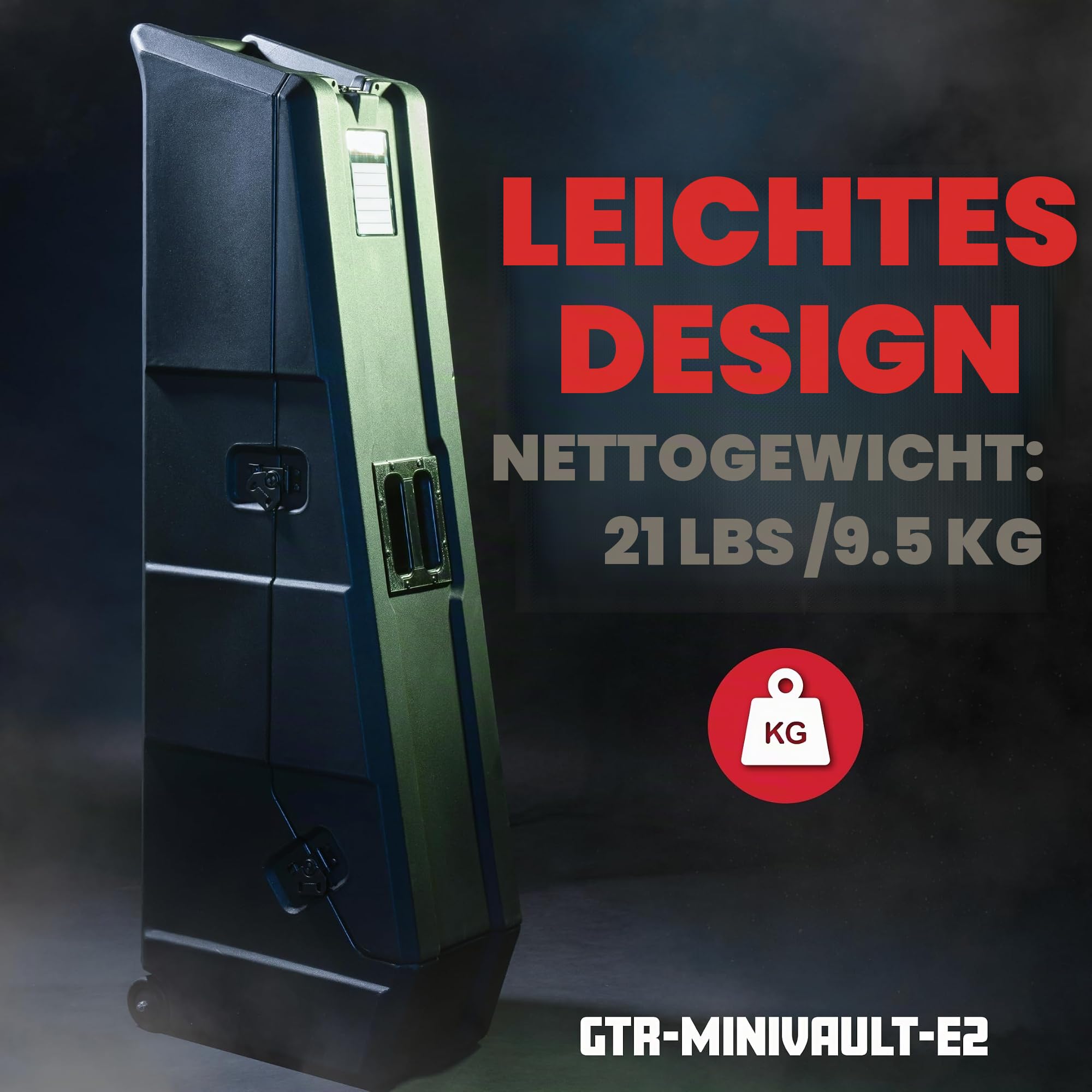 Gator Guitar GTR-MINIVAULT-E2 Flightcase 2 E-Gitarren schwarz