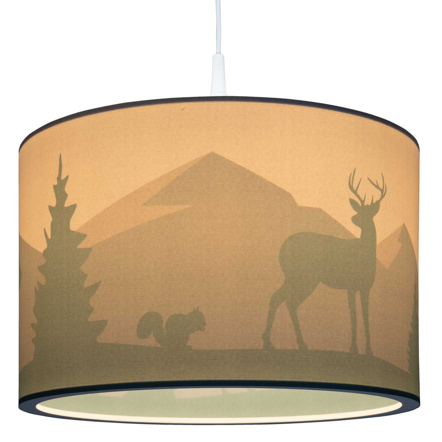 Elobra Scandi Wald Hängeleuchte mintgrün 40cm E27