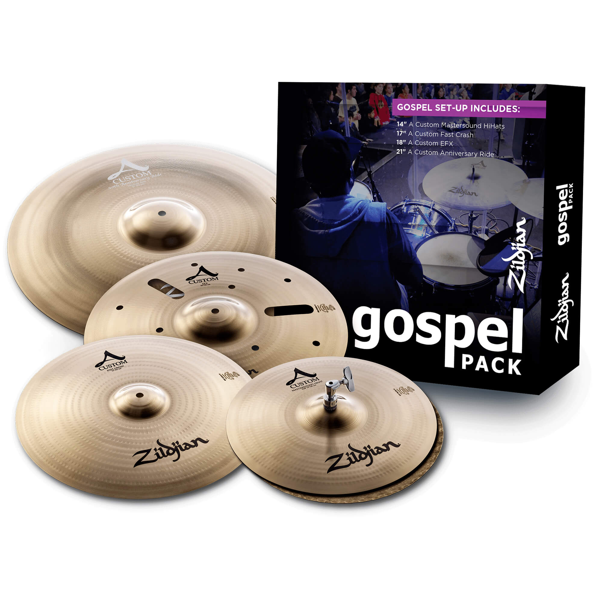 Zildjian A Custom Gospel Becken-Set