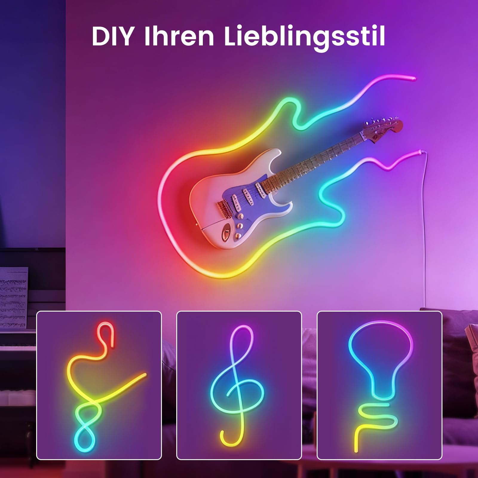 Alusso Smart Home LED Strip 5M RGBIC mit App