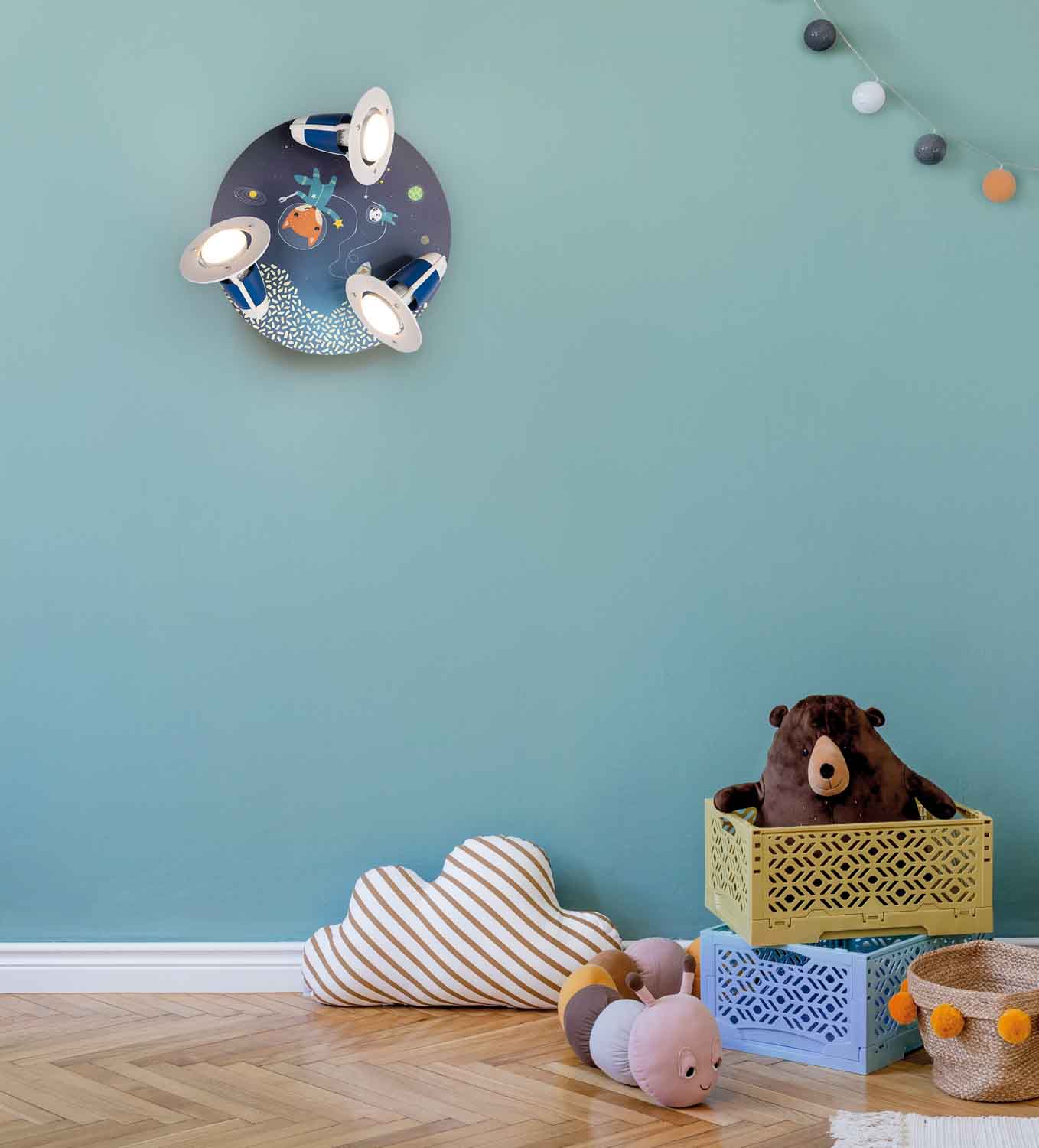 Elobra Kids Little Astronauts Space Mission Deckenstrahler blau