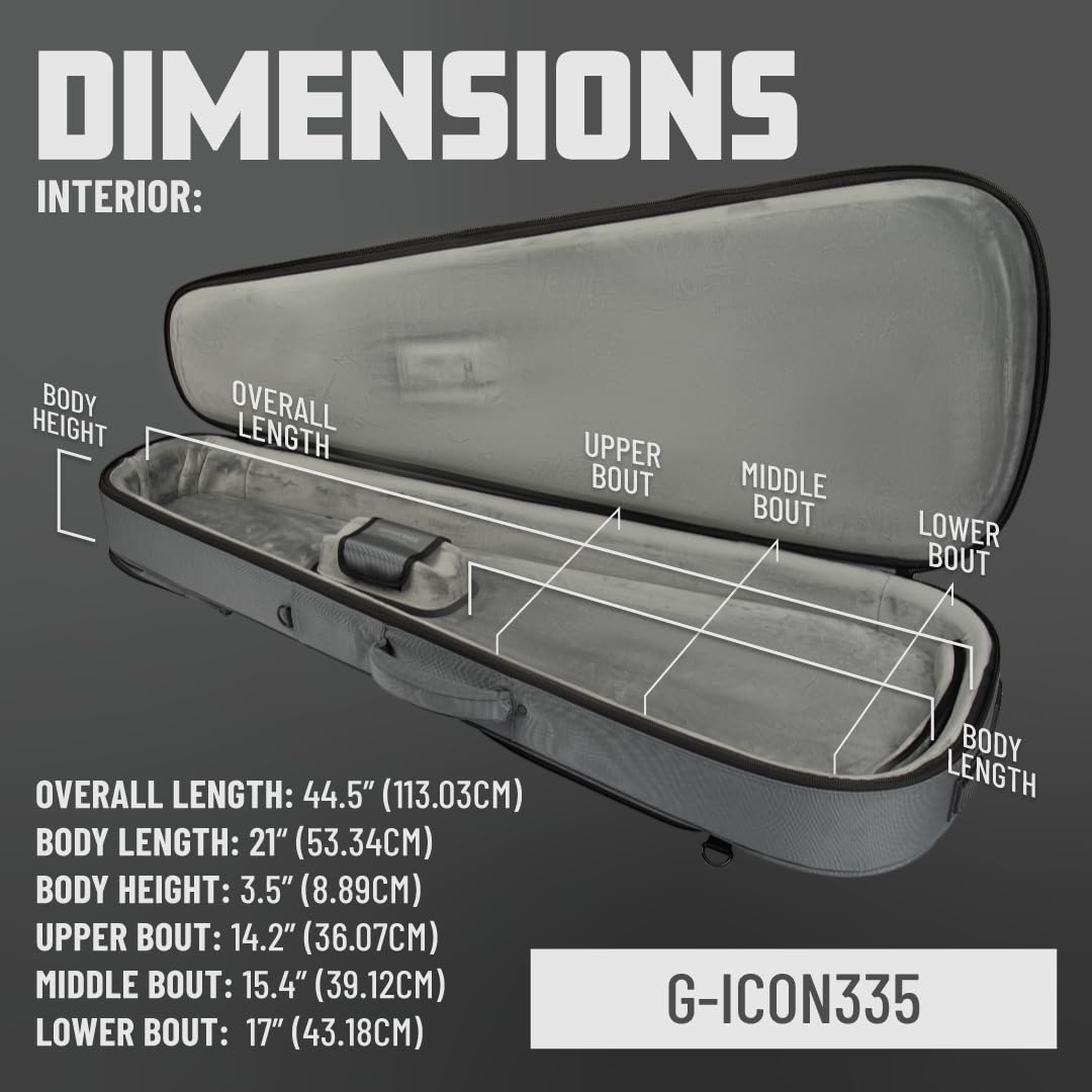 Gator ICON G-ICON335 Gigbag Semi-Hollow wetterfest