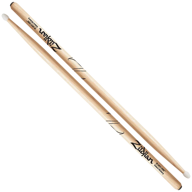 Zildjian 7A Anti-Vibe Drumsticks Nylon-Tip Holz