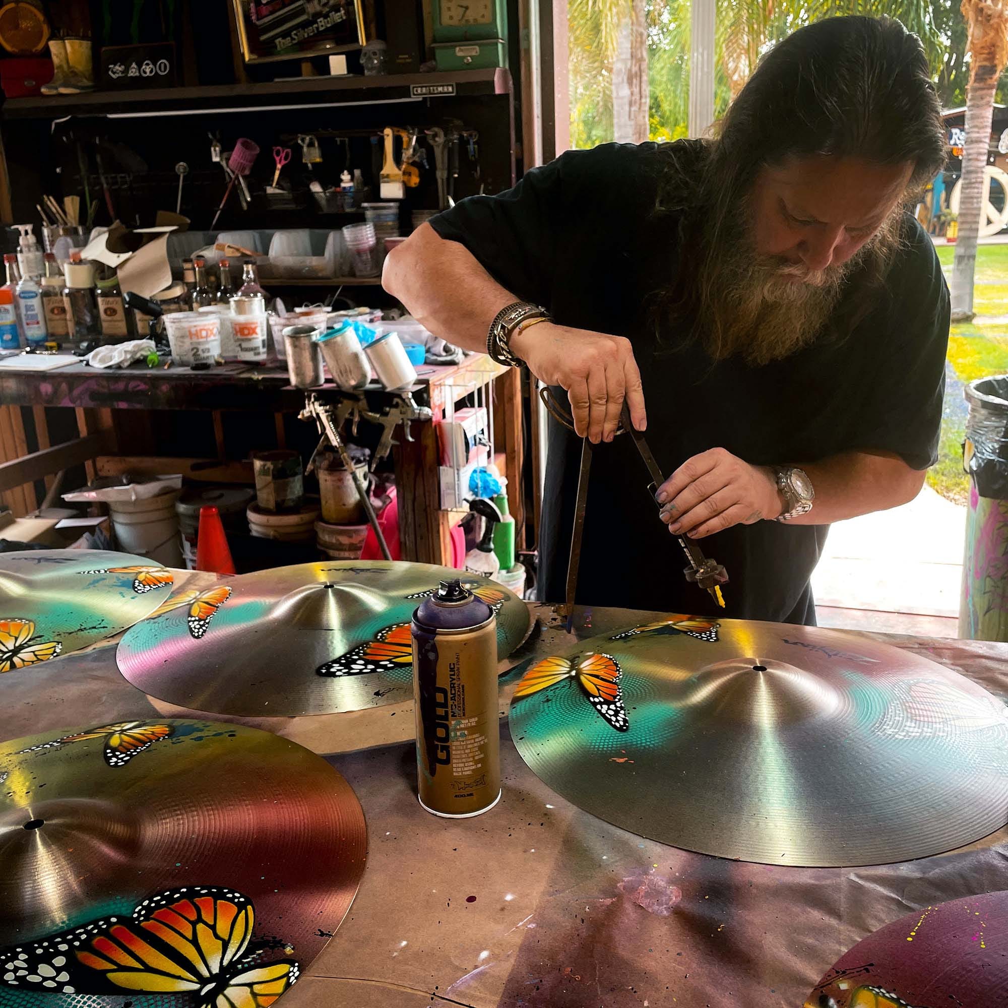Zildjian X Risk Cymbal Print Bild limitiert gerahmt