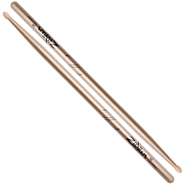 Zildjian 5A Chroma Gold Drumsticks Hickory Metallic