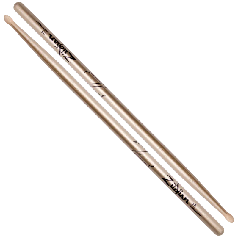 Zildjian 5A Chroma Gold Drumsticks Hickory Metallic