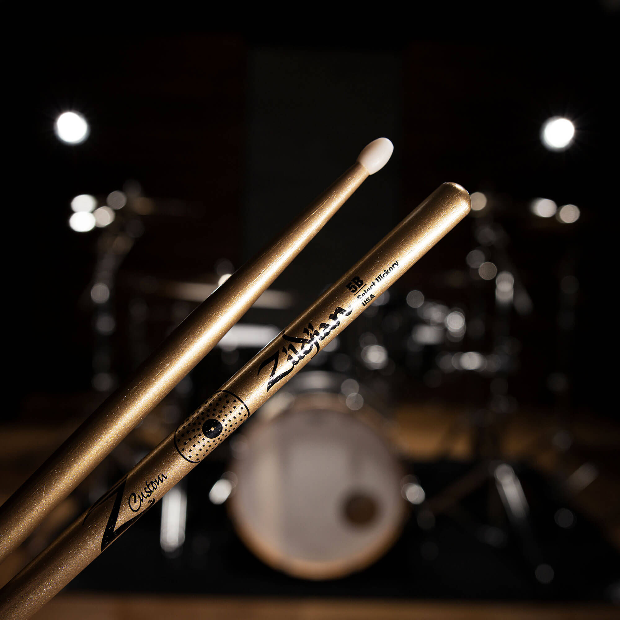 Zildjian Z Custom LE Drumsticks 5B Gold Chroma Nylon