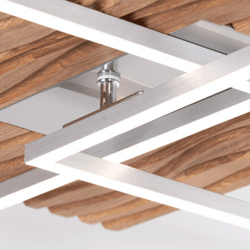 Elobra Atacama Ceiling Light L Deckenleuchte Eiche dimmbar