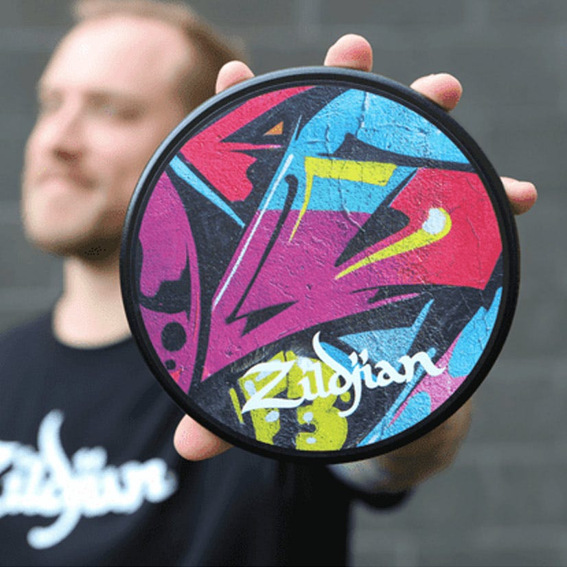 Zildjian Graffiti Practice Pad 6 Zoll Übungspad Silikon