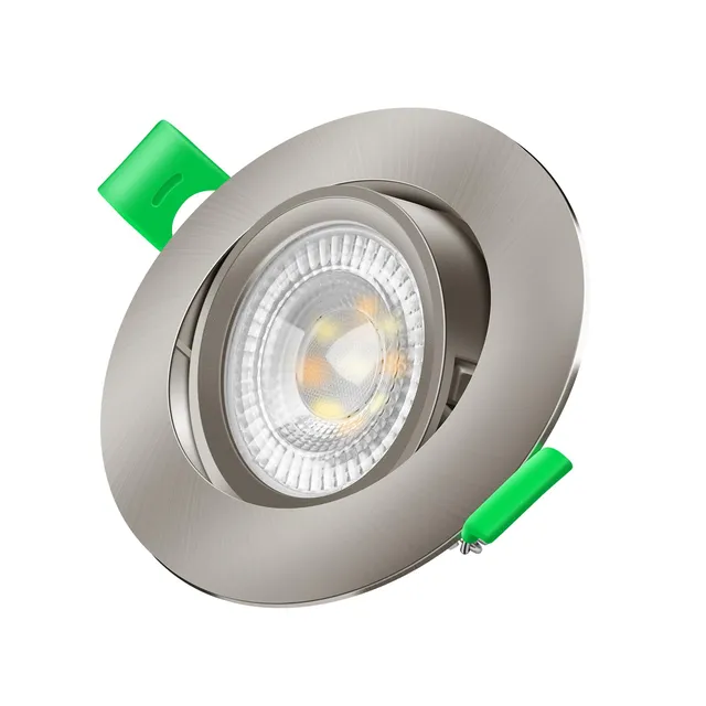 Alusso Einbaustrahler 6W Nickel schwenkbar 6er Set LED