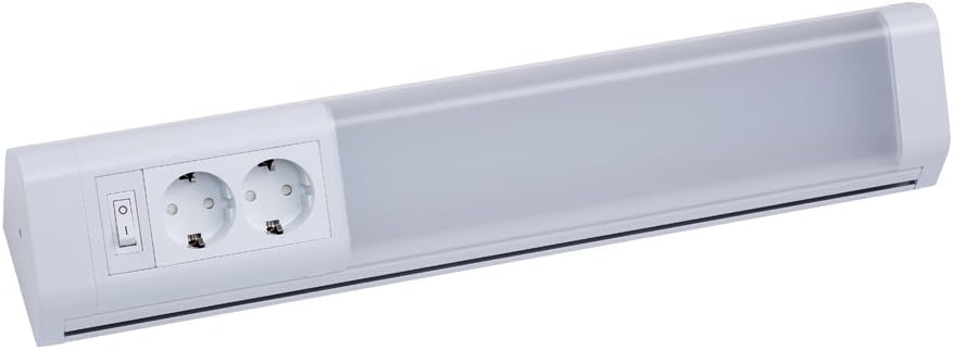 Alusso Cabinet Light Unterbauleuchte 77cm mit 2 Steckdosen 4000K