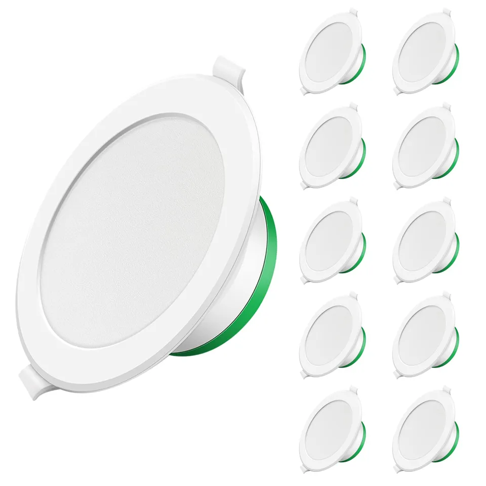 ALUSSO Einbauleuchte 10W 5700K IP44 10 Stück Weiß