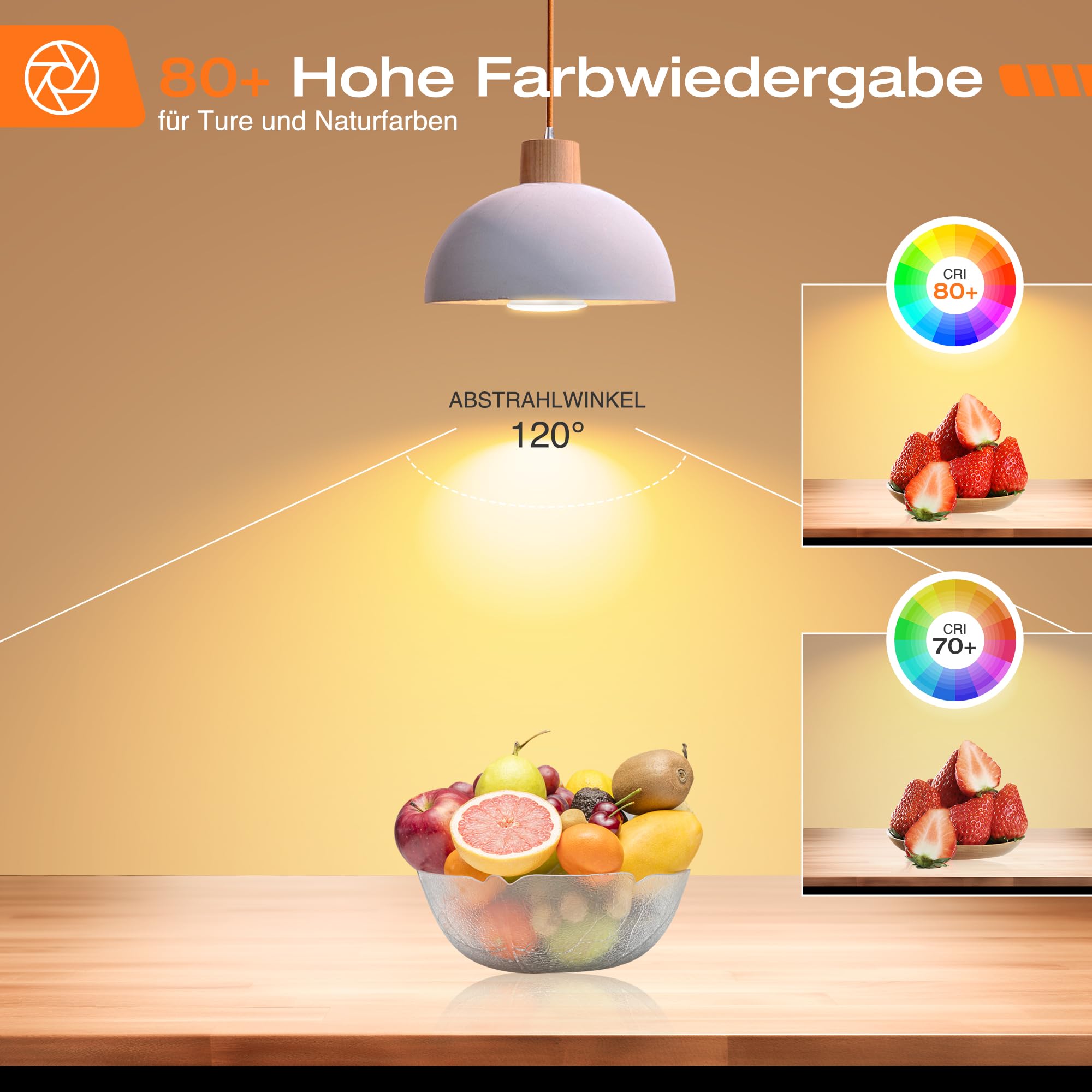 Alusso Bulb LED Birne warmweiss 3000K 4er Pack 7W