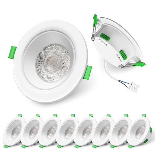 Alusso Recessed Ceiling Light Einbaustrahler 8W Weiß Rund 230V