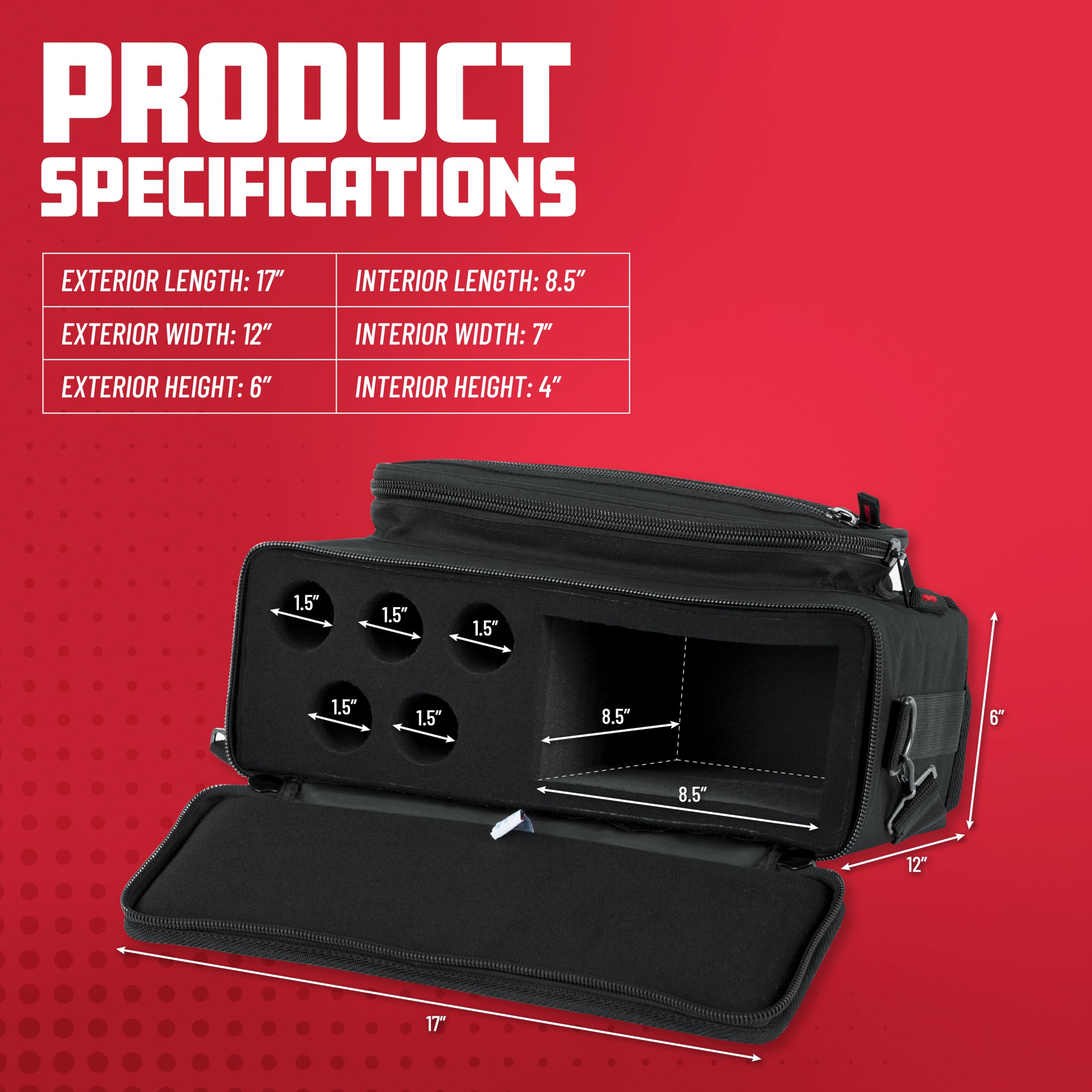 Gator GM-5W Mikrofontasche 5x Wireless schwarz