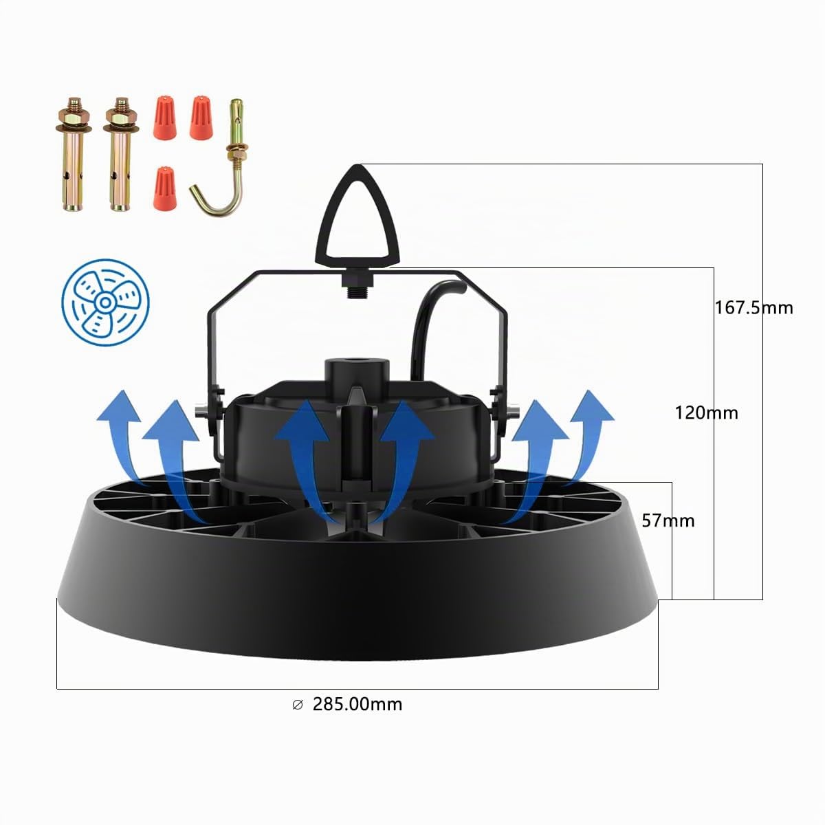 Modlicht LED Hallenbeleuchtung 200W UFO 5000K 1 Stück