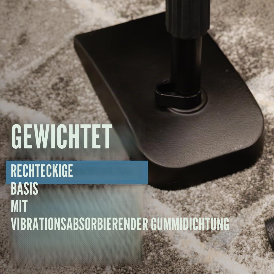 Shure by Gator SH-DESKTOP2 Tisch-Mikrofonständer Schwarz