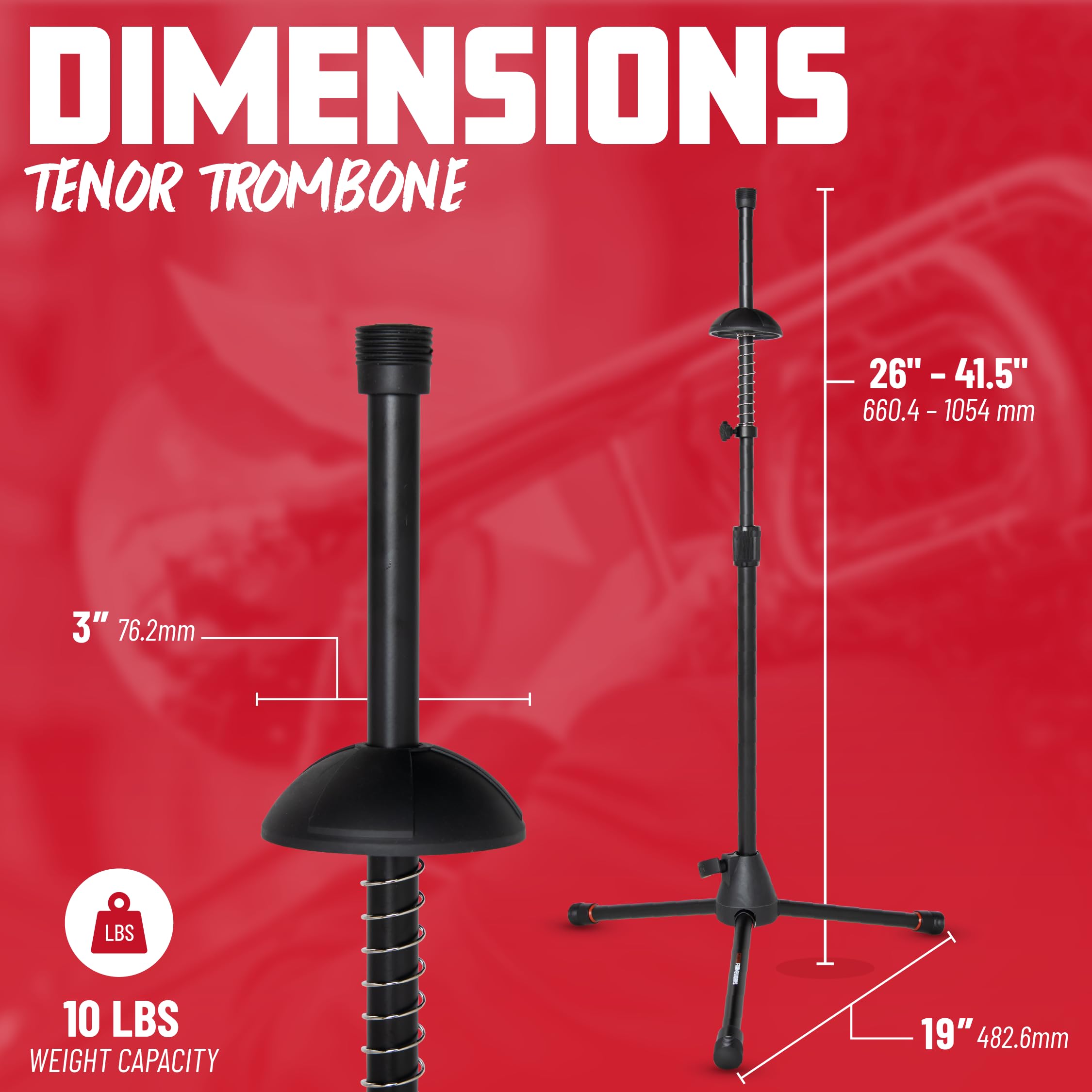 Gator Frameworks GFW-BNO-TBONE Posaunenständer schwarz
