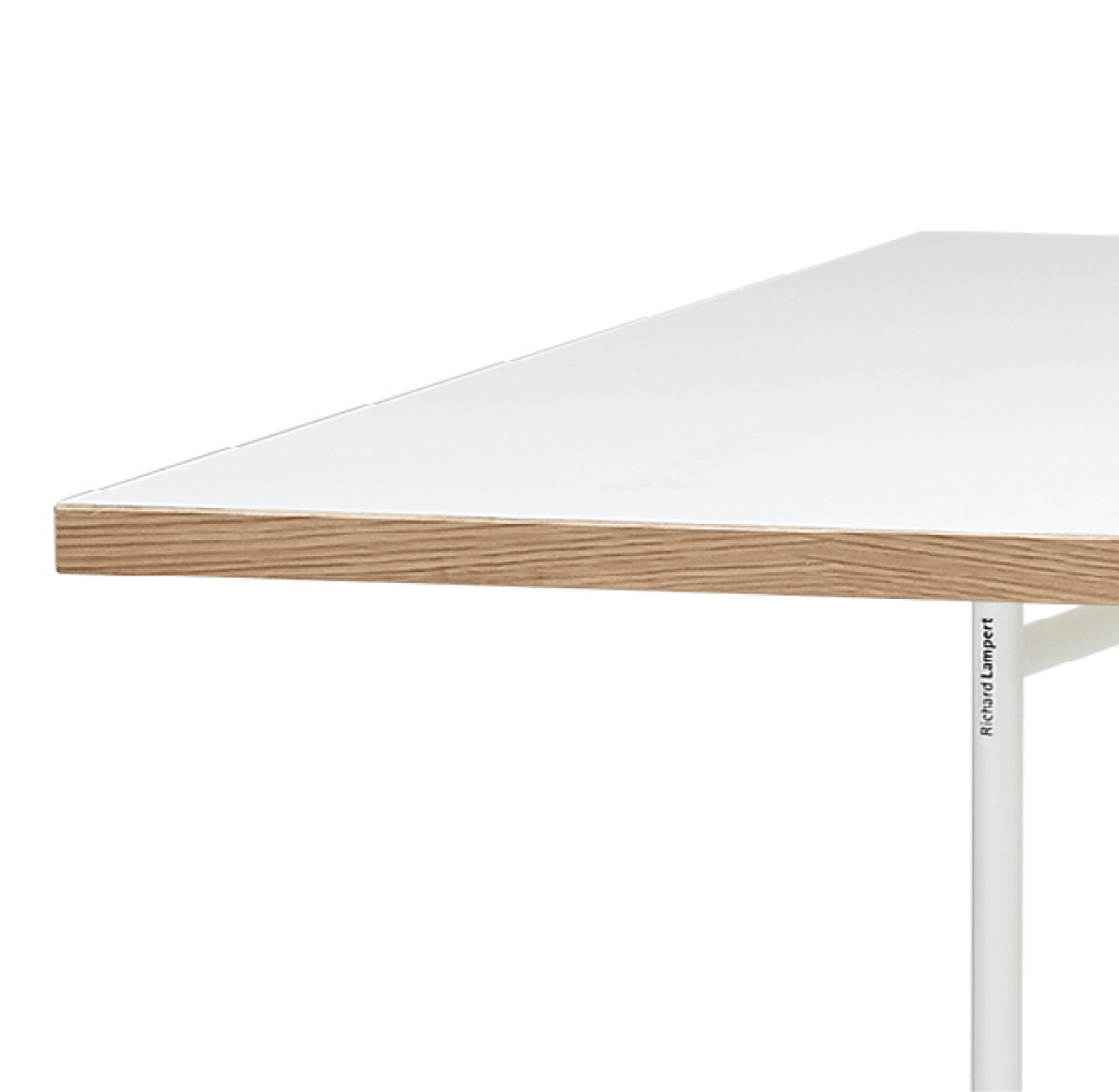 Richard Lampert Eiermann Tisch 200x90 Weiß Eiche