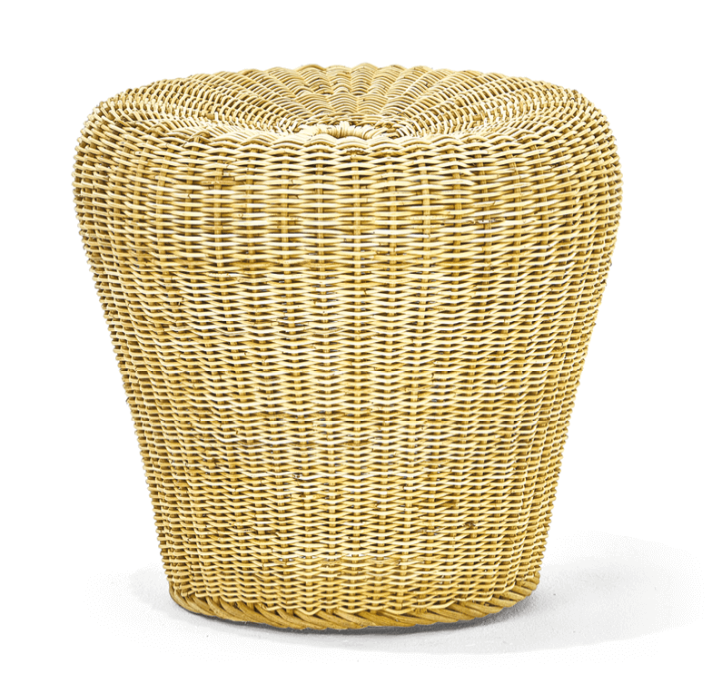 Richard Lampert E14 Rattanhocker Sitzgelegenheit Transportabel