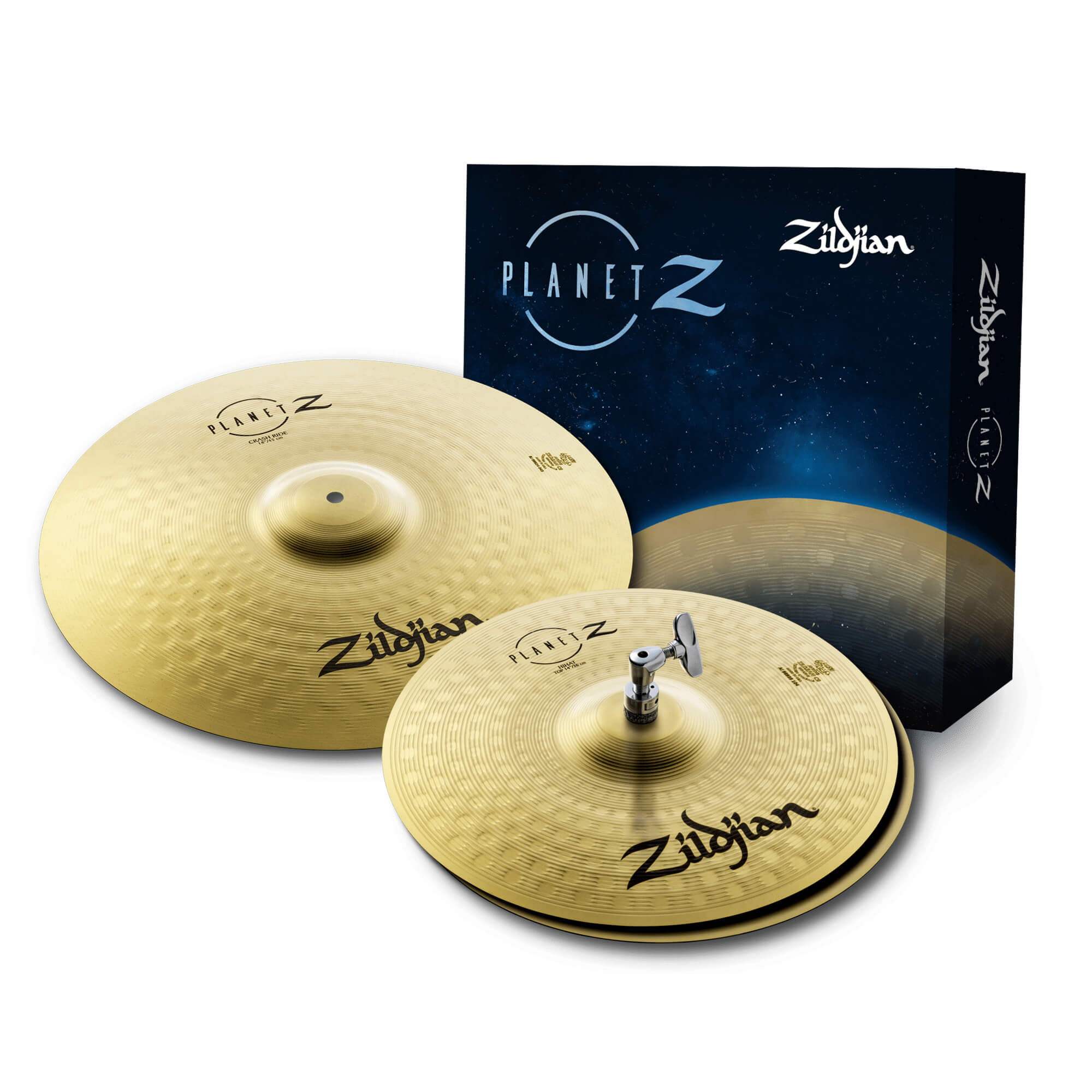 Zildjian Planet Z Fundamentals Becken Set 14+18 mit Sticks