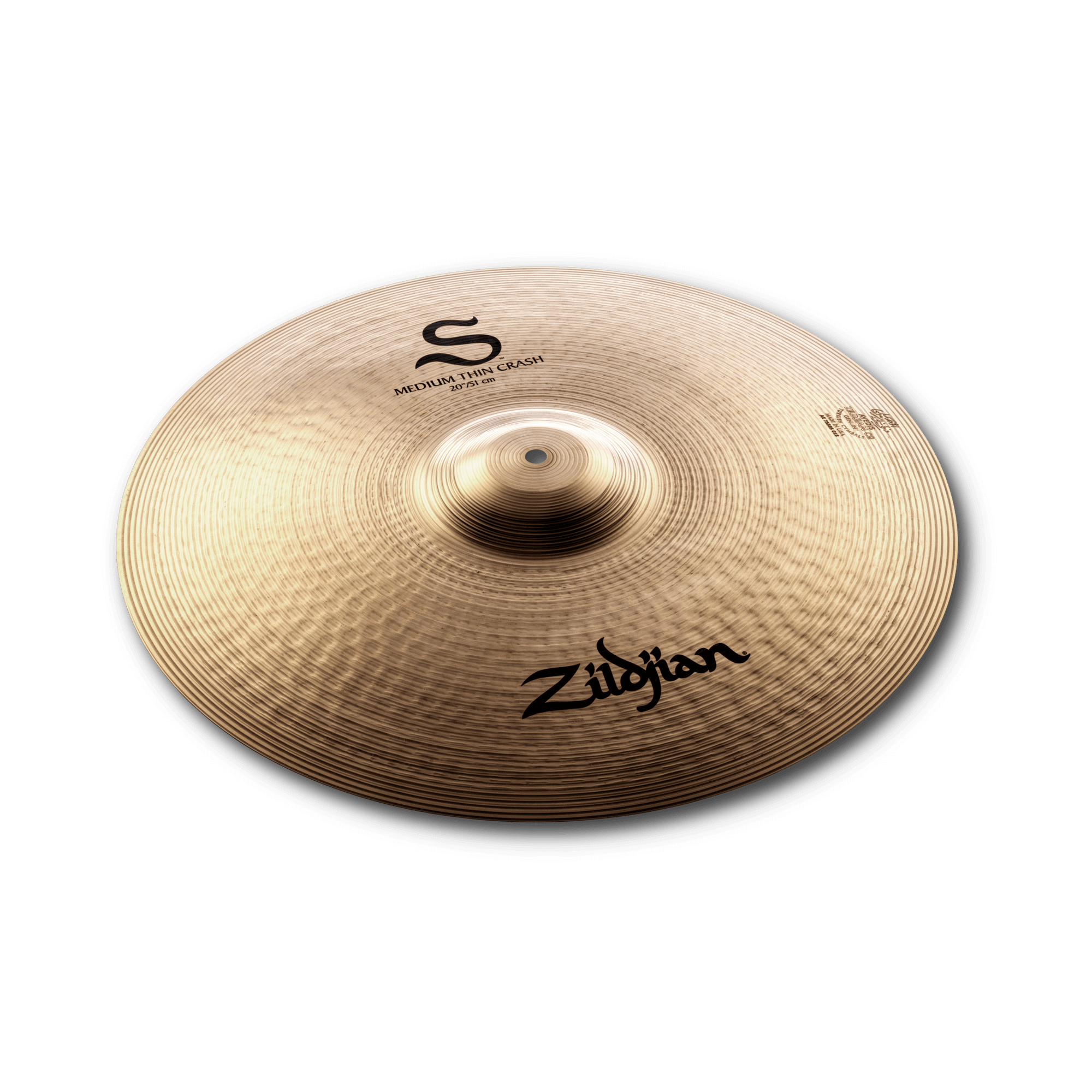 Zildjian S Medium Thin Crash Becken 16 Zoll hell