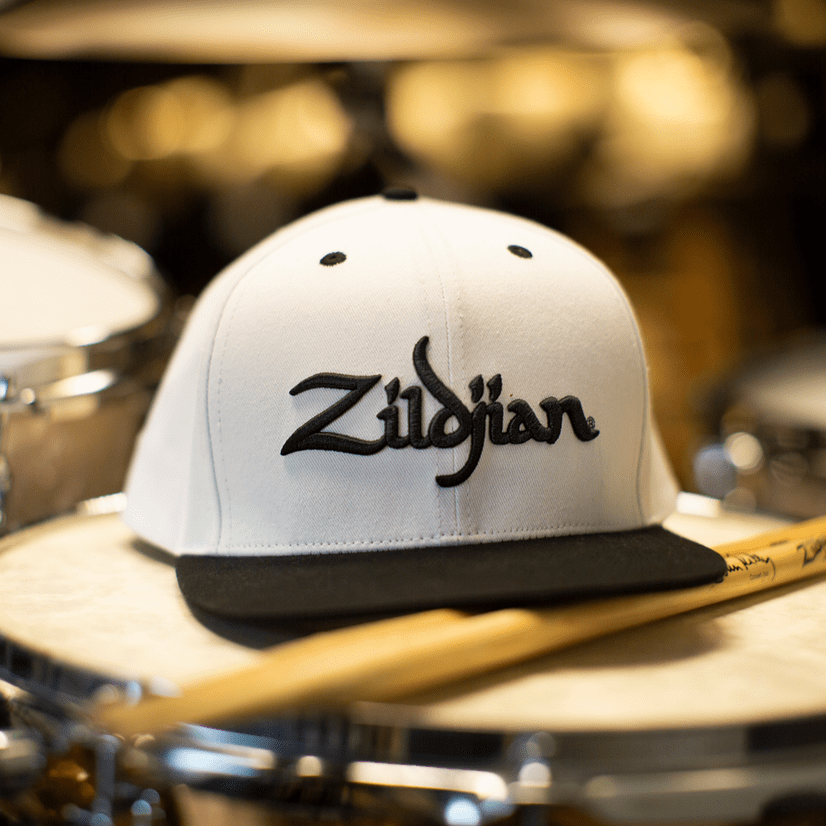 Zildjian 6-Panel Snapback Cap weiß Acryl Einheitsgröße