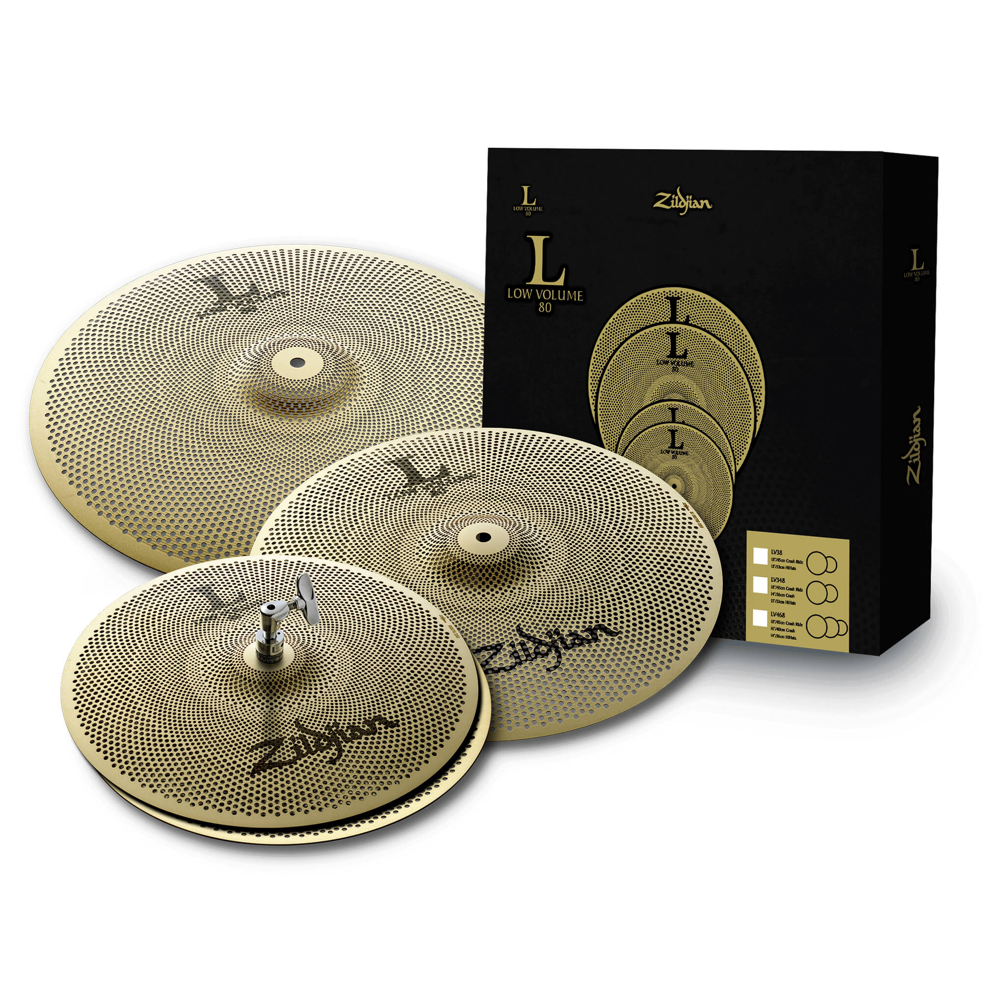 Zildjian L80 Low Volume Becken-Set 14/16/18 leise
