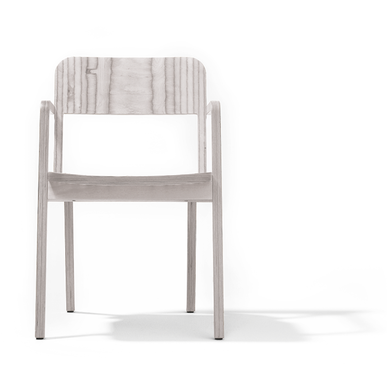 Richard Lampert Prater Chair Stuhl Birkensperrholz Unikat
