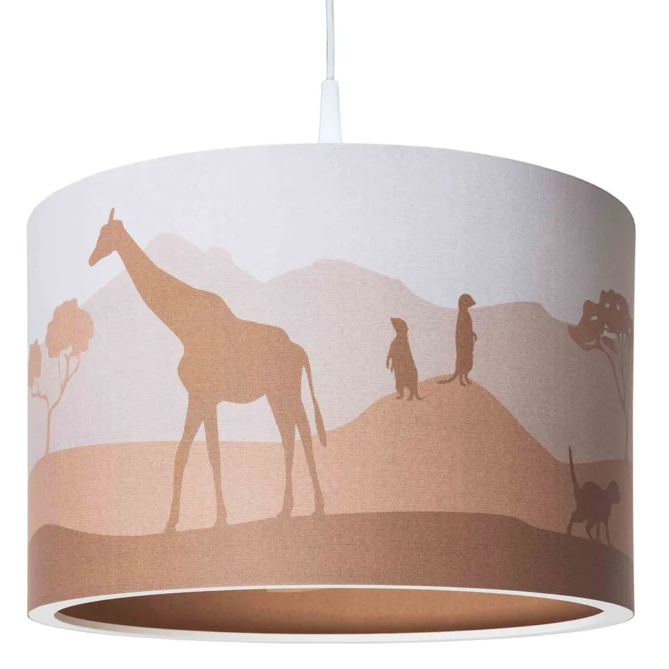 Elobra Scandi Savanne Hängeleuchte orange 40 cm