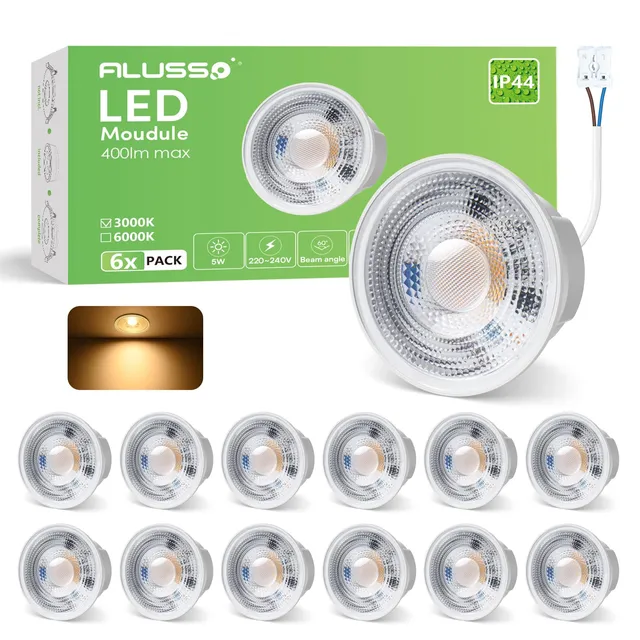 Alusso LED Modul 5W warmweiß 3000K ø50mm flach