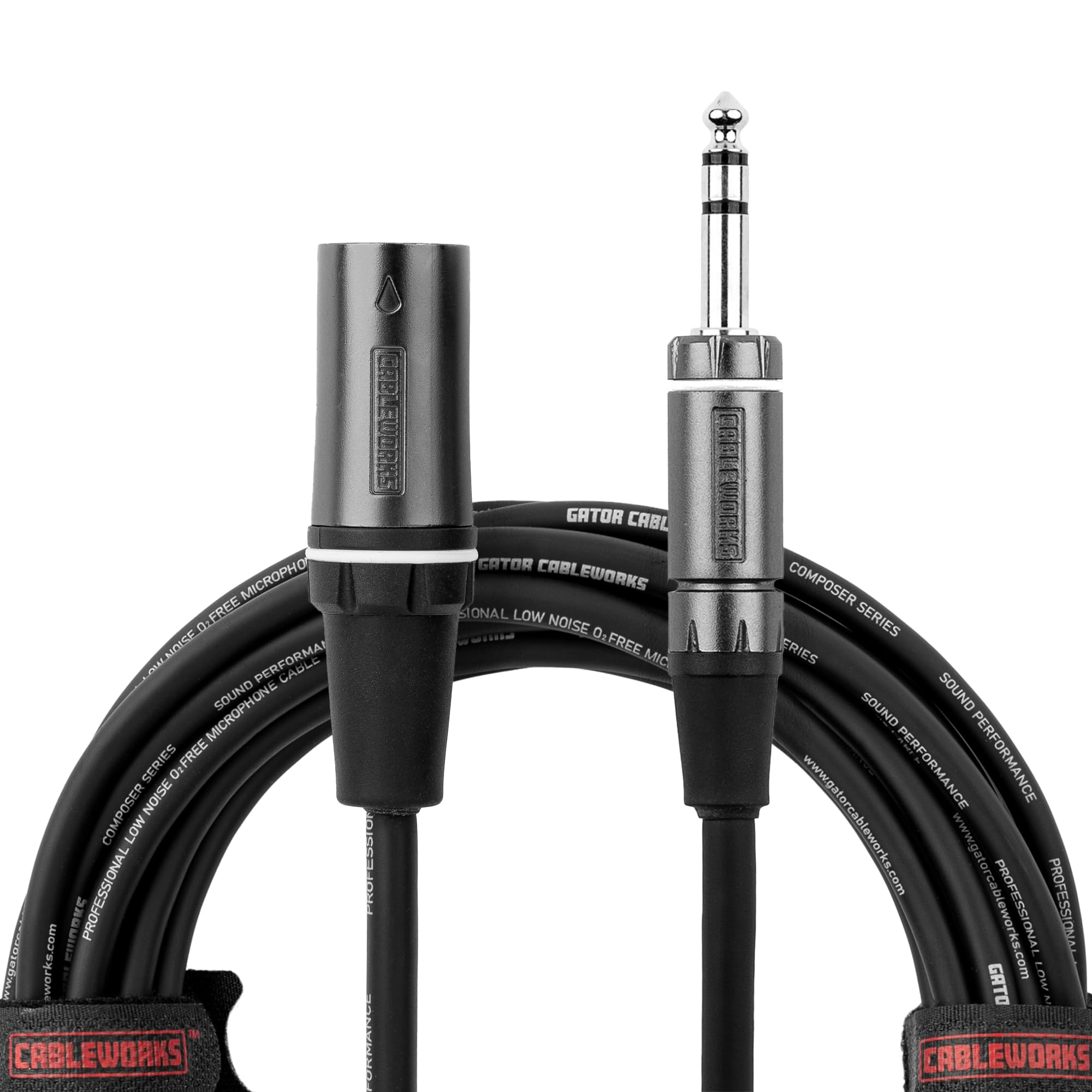 Gator Cableworks GCWC-XLR-10MTRS Mikrofonkabel 3 m XLR-TRS symmetrisch