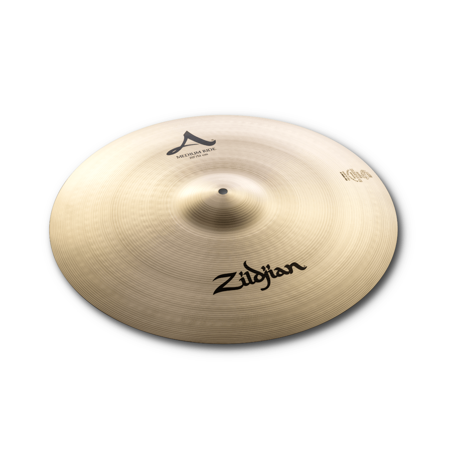 Zildjian A Medium Ride Becken 20 Zoll bright