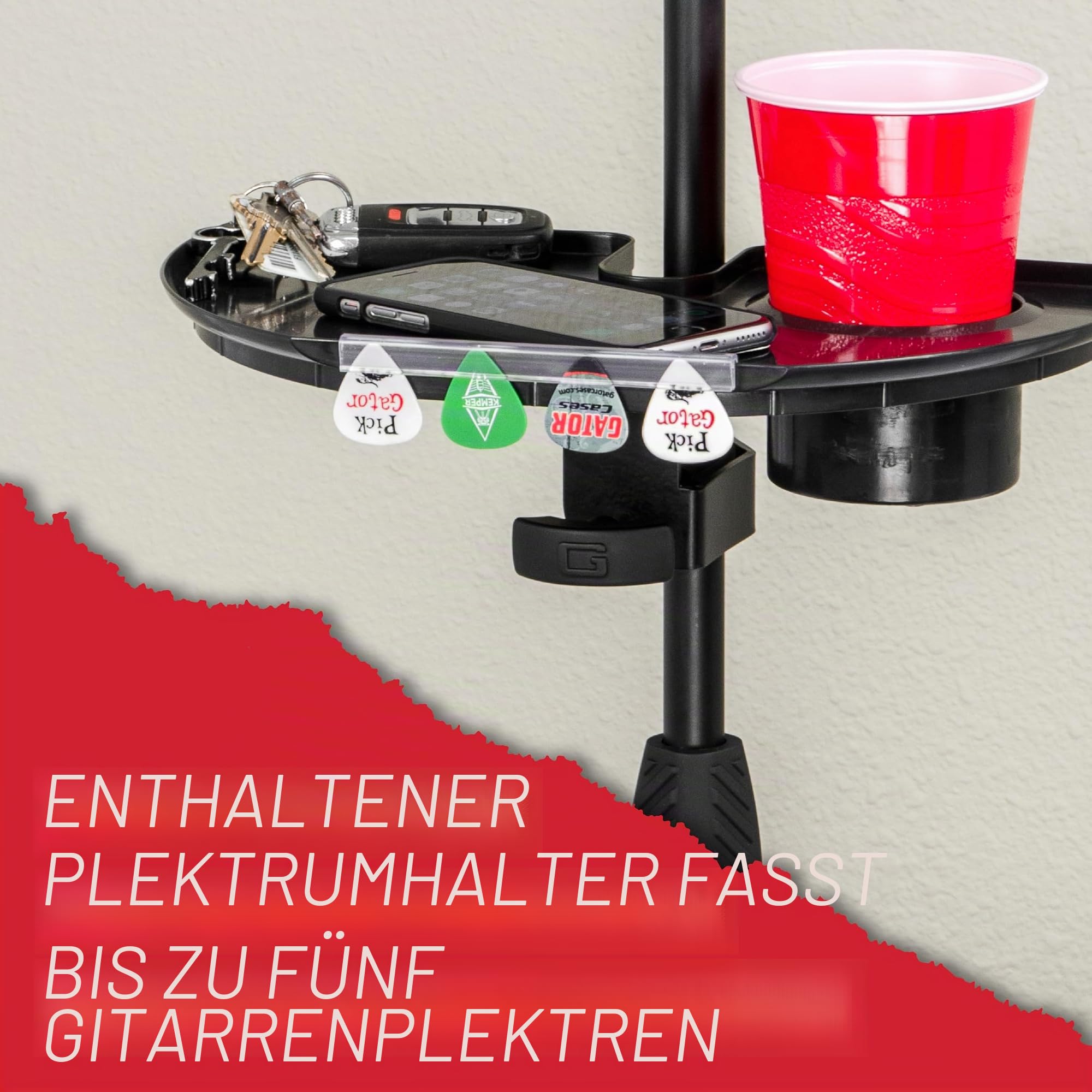 Gator Frameworks GFW-MIC-ACCTRAY Ablage Getränkehalter 30x18 cm