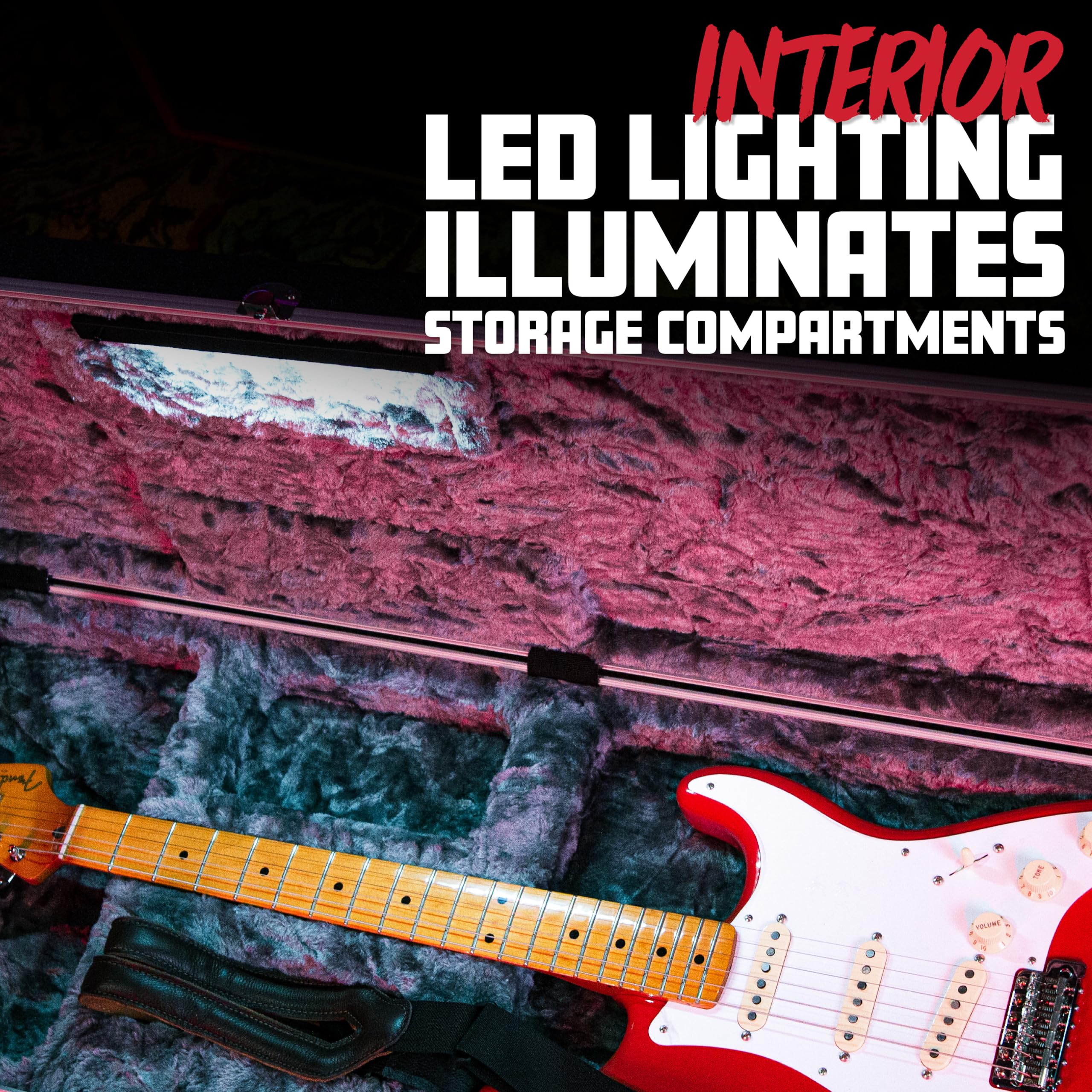 Gator Guitar GC-Electric-LED E-Gitarrenkoffer ABS LED schwarz