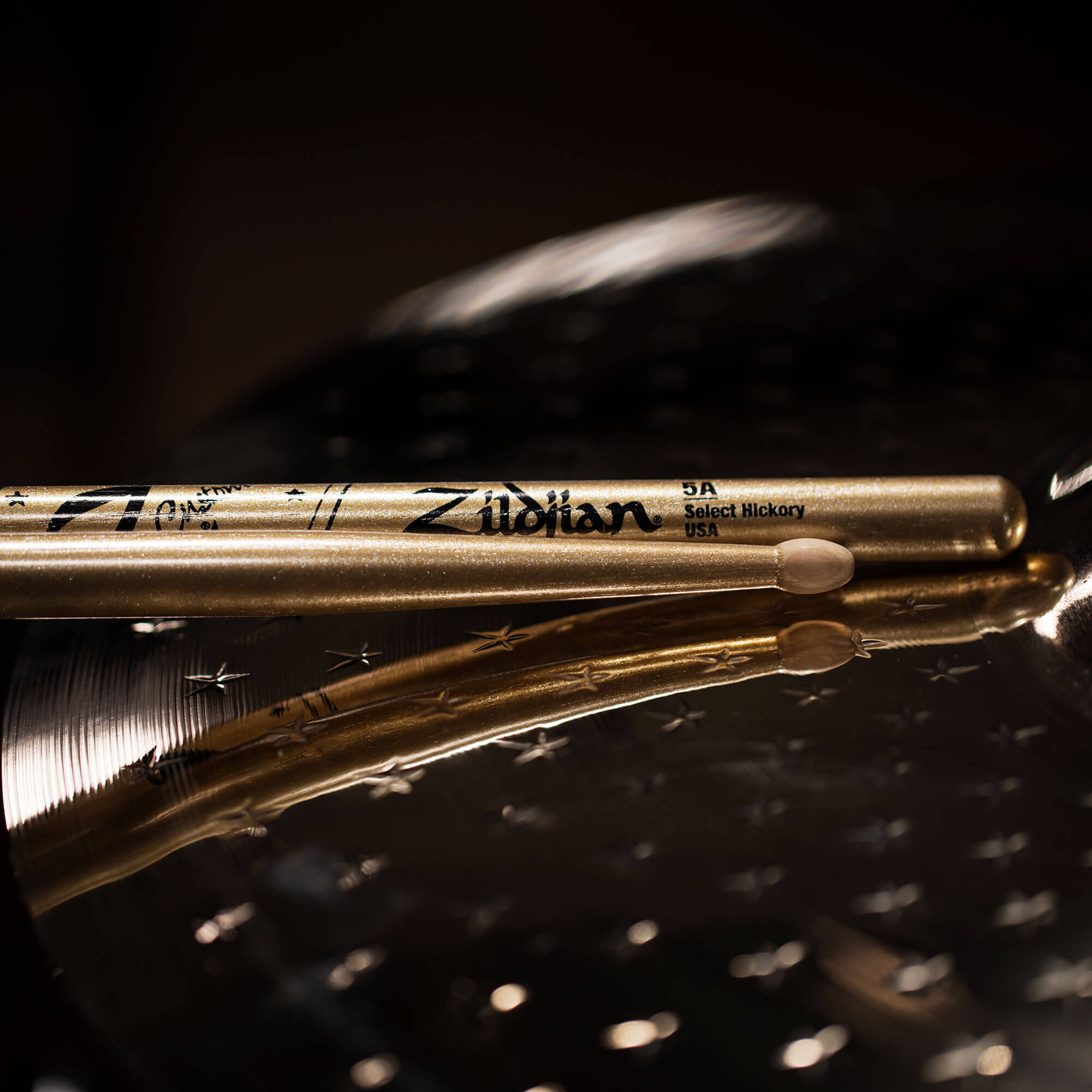 Zildjian Z Custom LE Drumsticks 5A Gold Chroma Holzkopf