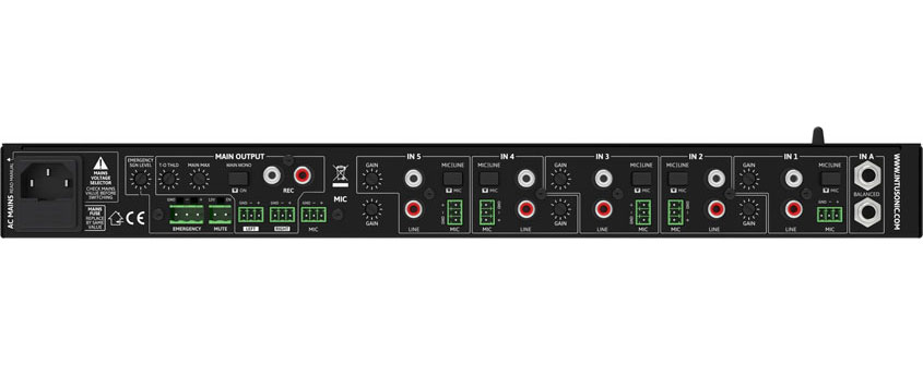INTUSONIC INTUWORX PAA71 Mischpult 7-Kanal Mikrofon Line