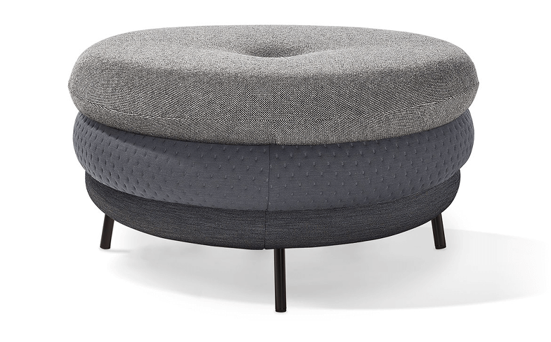 Richard Lampert Fat Tom 3-lagig Pouf mit Stahlbeinen