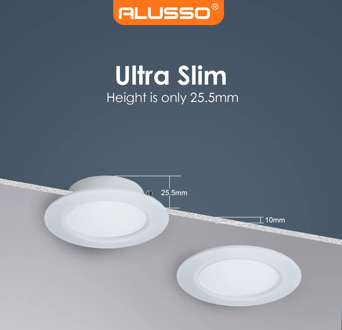 Alusso LED Einbaustrahler 6W Kaltweiß wasserdicht