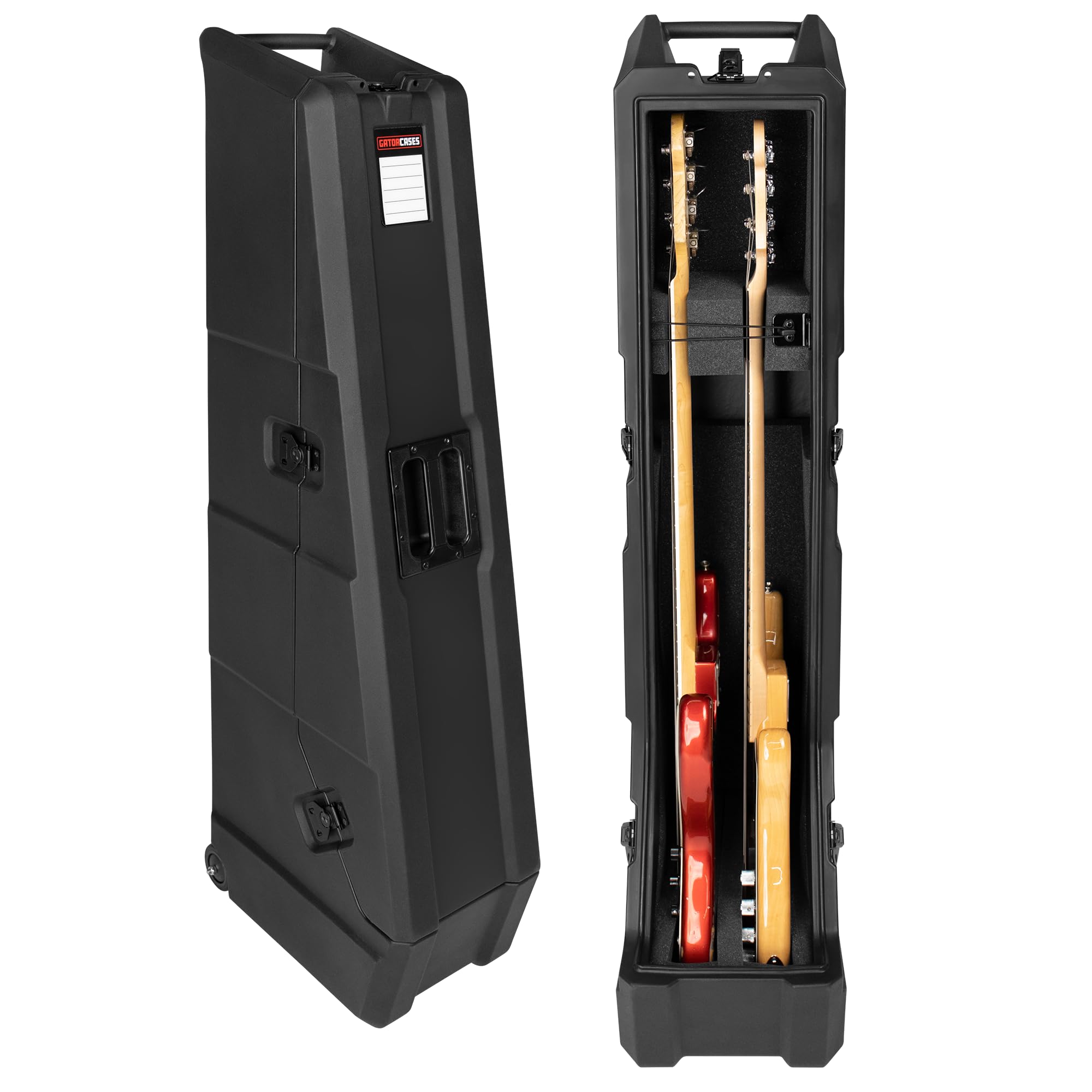 Gator Mini Vault E-Bass Koffer 2 Bässe Rollen schwarz