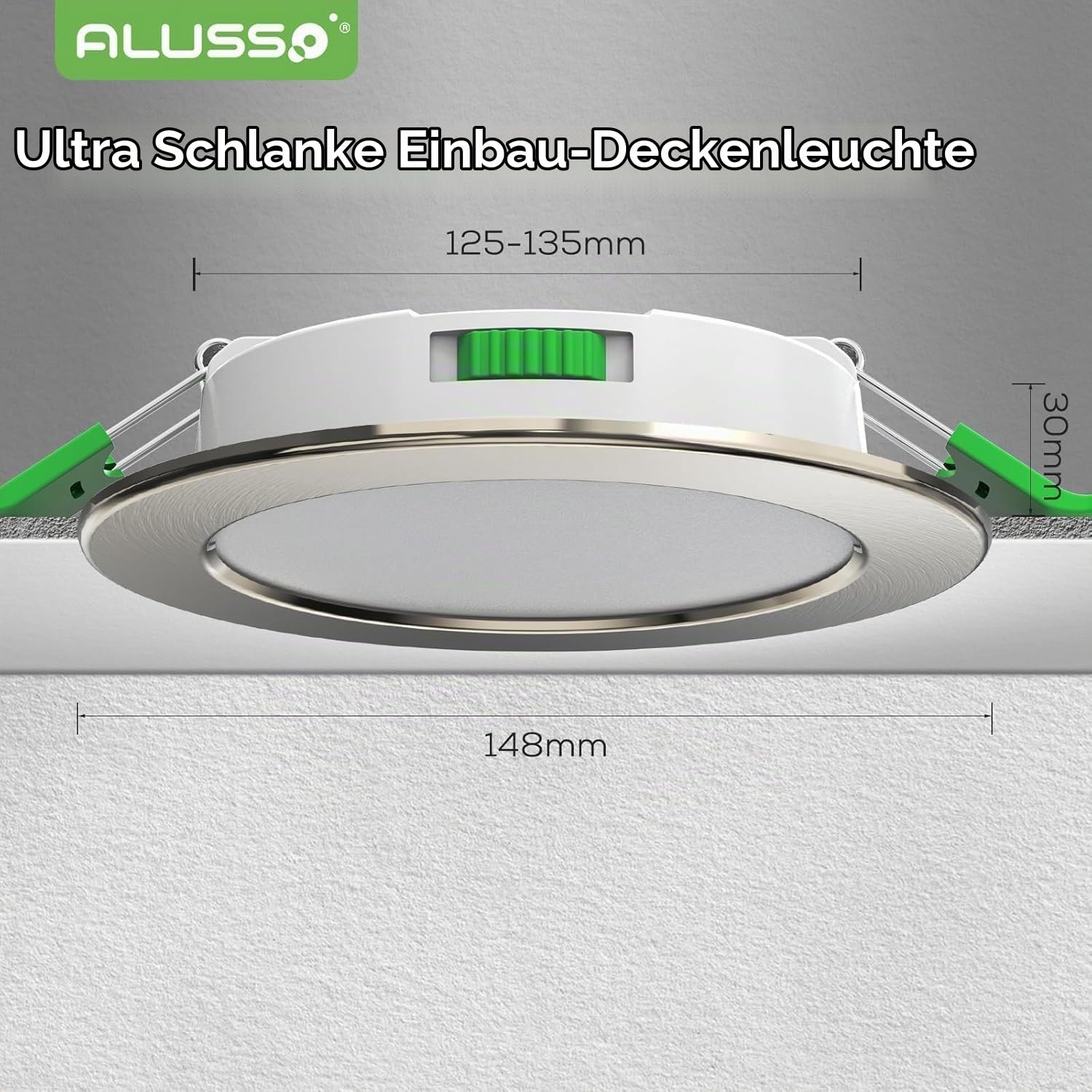 Alusso Recessed Ceiling Light Einbaustrahler 6er 3CCT IP44
