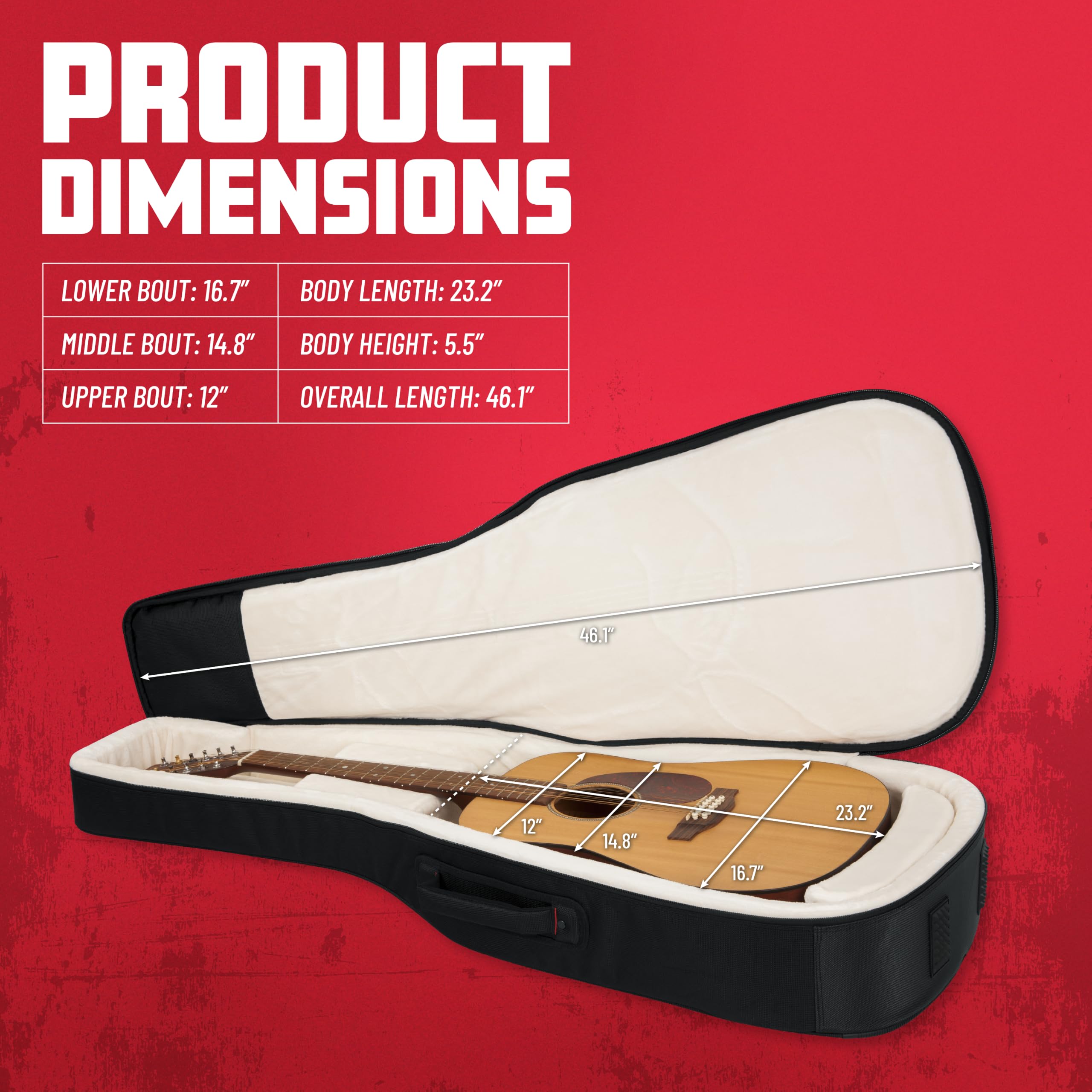 Gator ProGo G-PG Gitarrentasche Akustikgitarre gepolstert