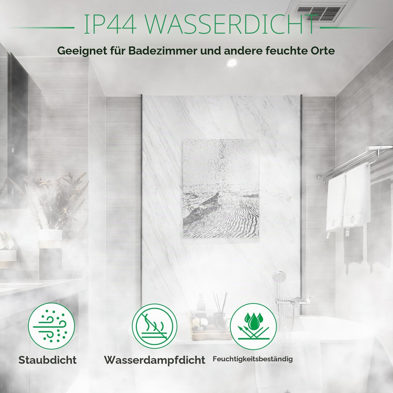 ALUSSO Einbaustrahler LED 5W 10er Set 3CCT weiß