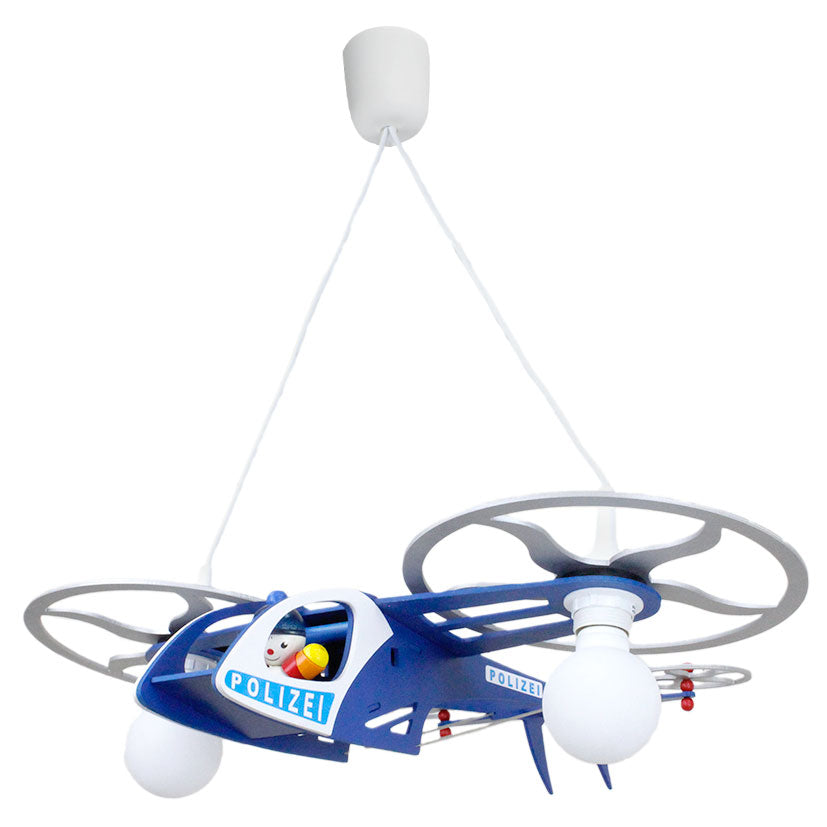 Elobra Pendelleuchte Polizei Helikopter Joe Holz