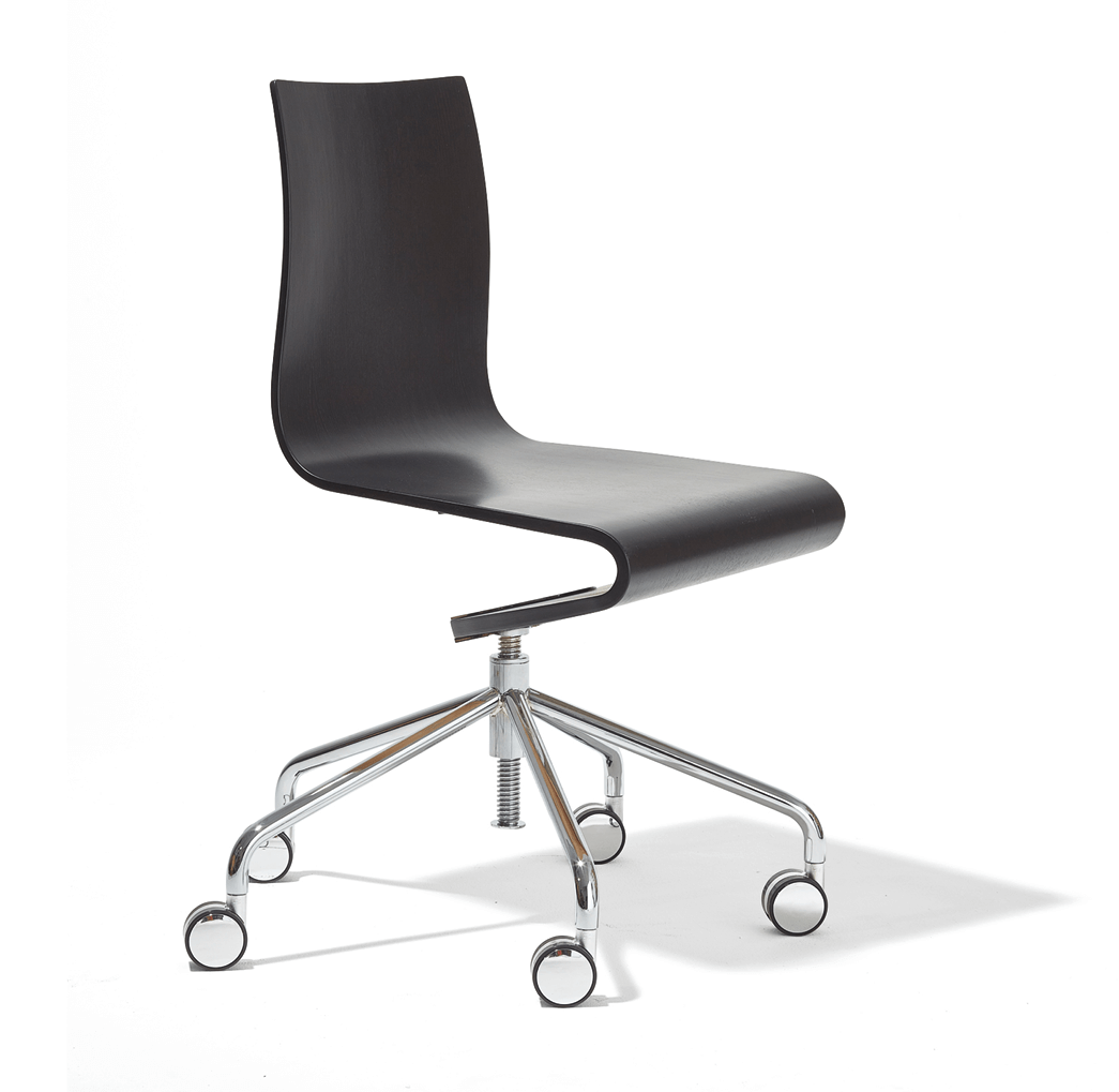 Richard Lampert Seesaw Stuhl Chrom Esche Schwarz