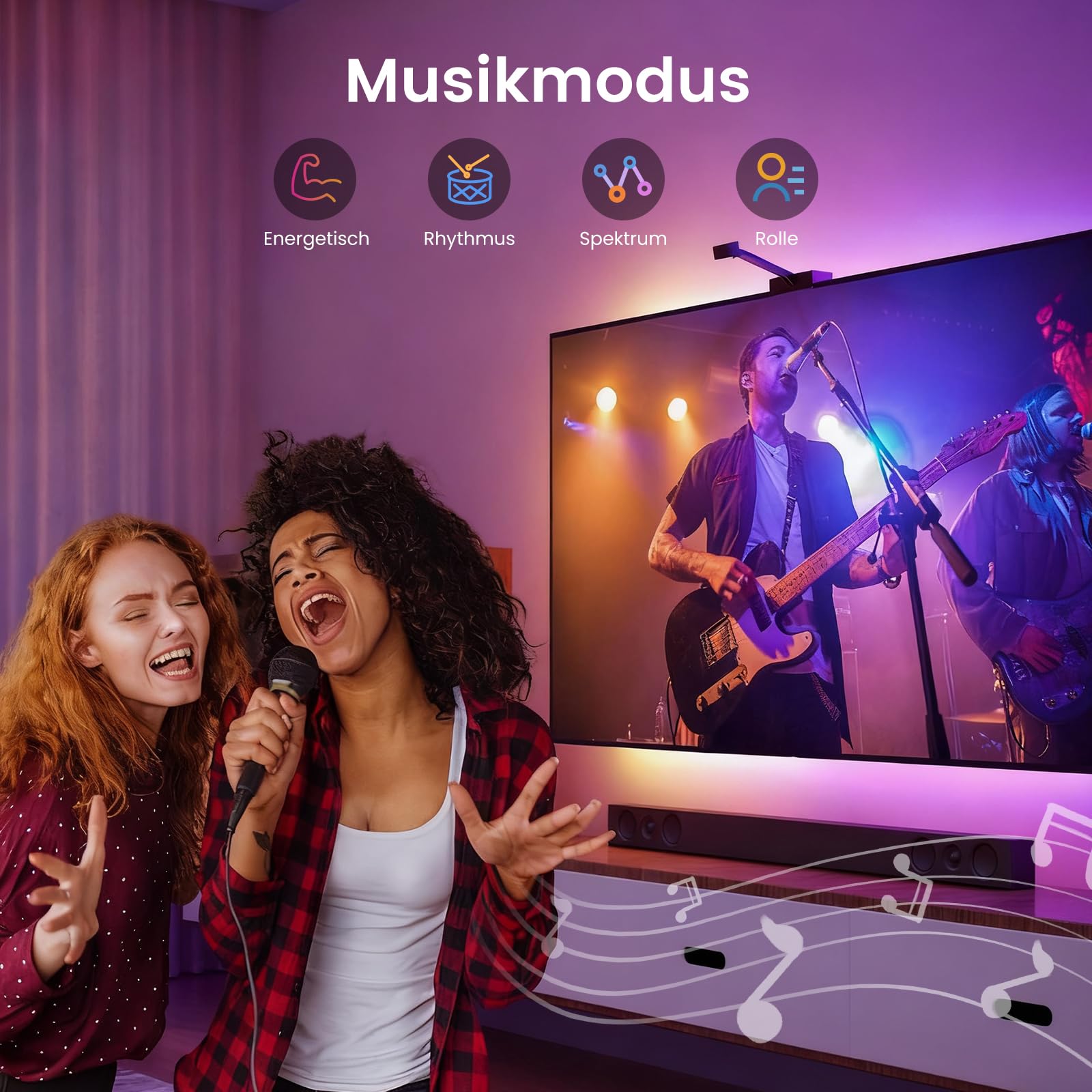 Alusso Smart Home LED Strip 5M RGBIC mit App